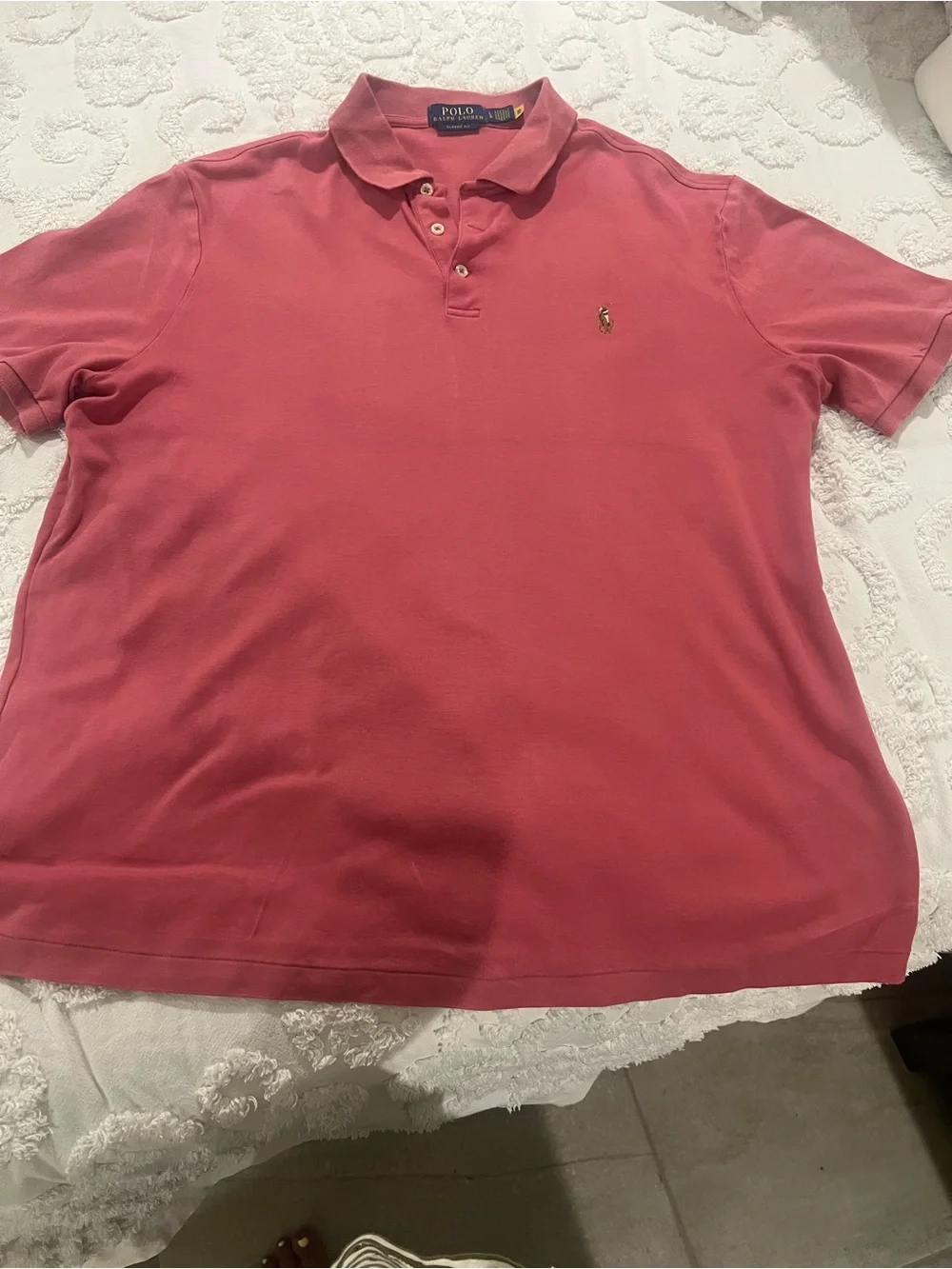 Ralph Lauren Pink Crewneck Classic Fit Sweater
